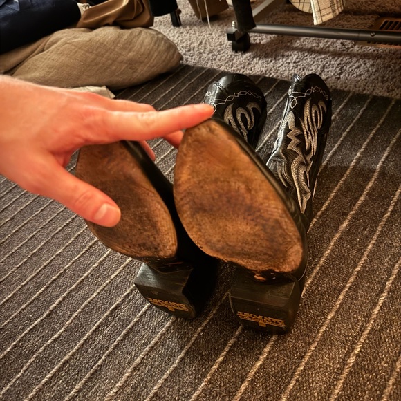 Dan Post Black and Silver Western Boots - Picture 2 of 3